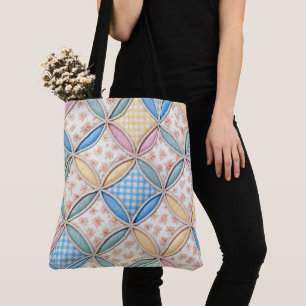 Tote Bag Conception de courtepointe de fenêtre de cathédral