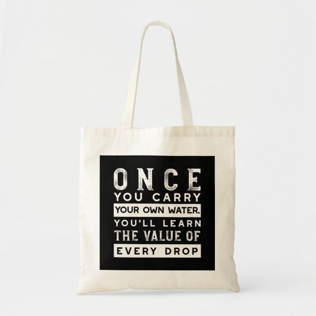 Tote Bag Conception de devis de sagesse - Valeur de chaque  (Devant)