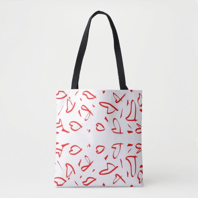Tote Bag Conception de forme cardiaque (Devant)