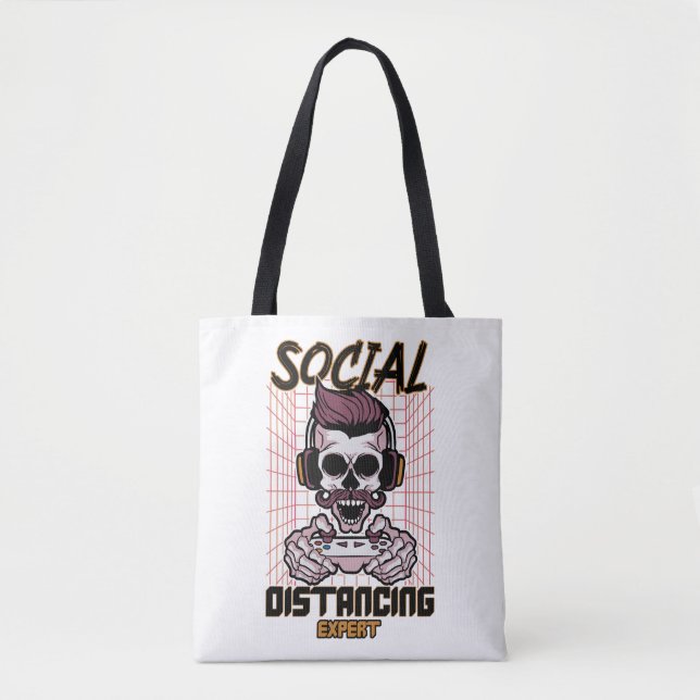 Tote Bag Conception de jeux d'expert en distanciation socia (Devant)