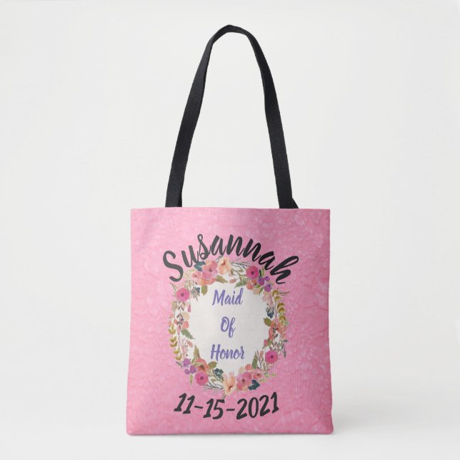 Tote Bag Conception de la couronne florale d'honneur (Devant)