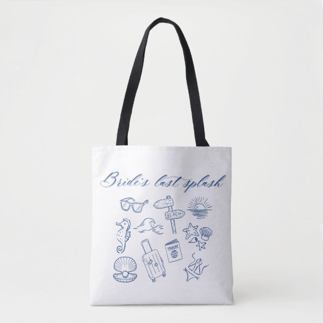 Tote Bag Conception de la dernière éclaboussure de la marié (Devant)