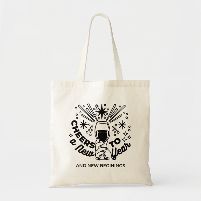 Tote Bag Conception de la fête du Nouvel An (Devant)