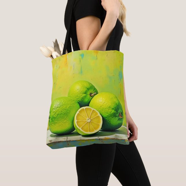 Tote Bag Conception de la pop été brillante de Limes (De près)