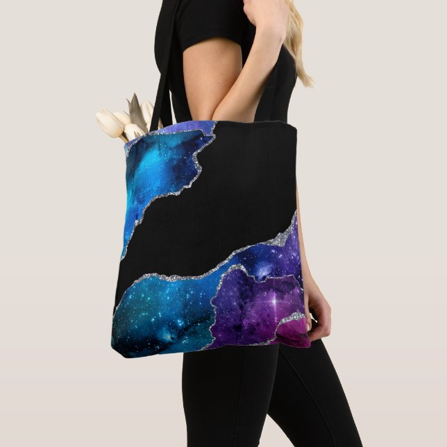 Tote Bag Conception de la série Galaxie Agate 9  (De près)