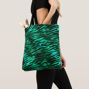 Tote Bag Conception de la série Safari Émeraude et Or 10