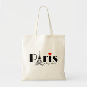 Tote Bag Conception de la Tour Eiffel de Paris