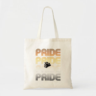 Tote Bag Conception de lettres de motif rétro de patte de f