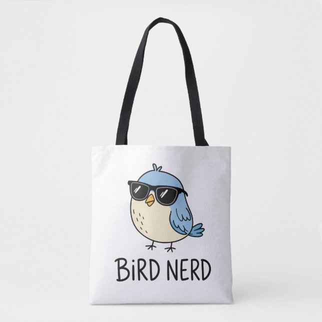 Tote Bag Conception de l'observation des oiseaux Kawaii (Devant)