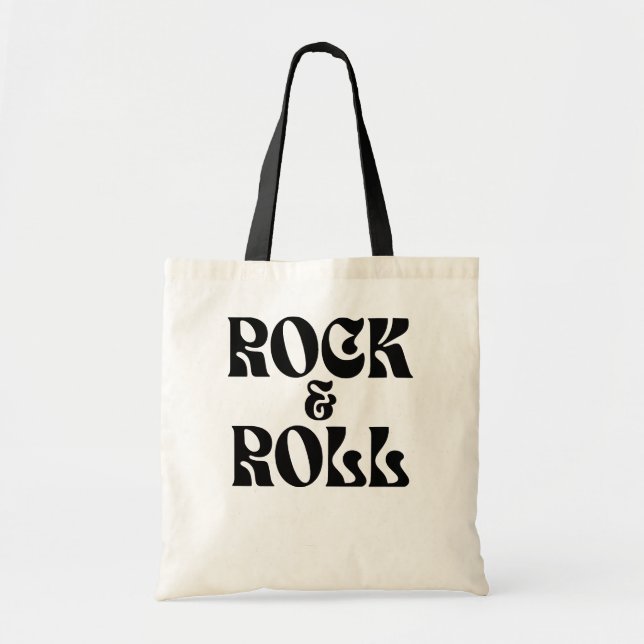 Tote Bag conception de logo de musique Rock and Roll (Devant)