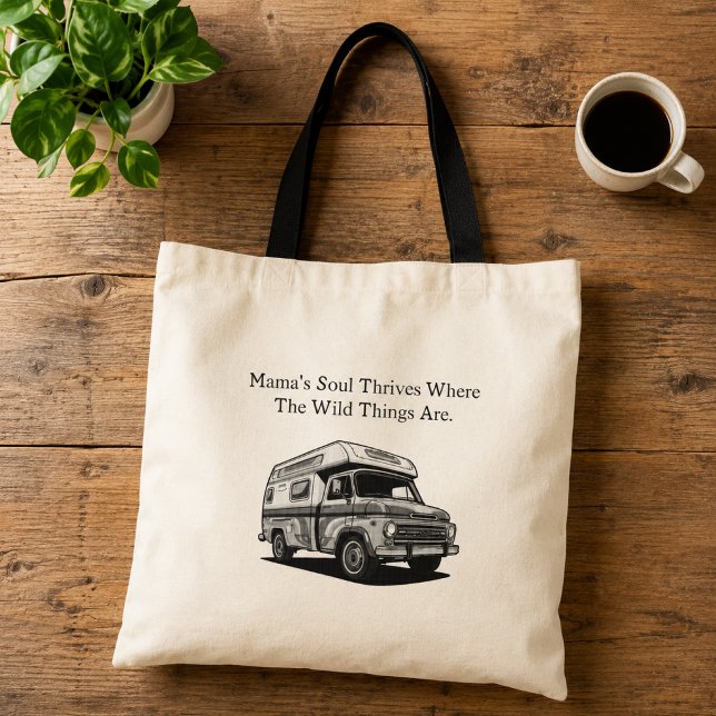 Tote Bag Conception de Maman à l'Âme Sauvage qui s'Épanouit (Créateur téléchargé)