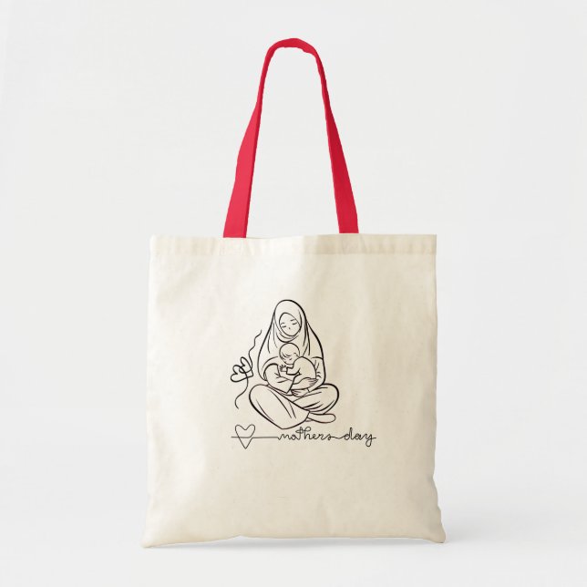 Tote Bag Conception de maman d'amour  Belle (Devant)