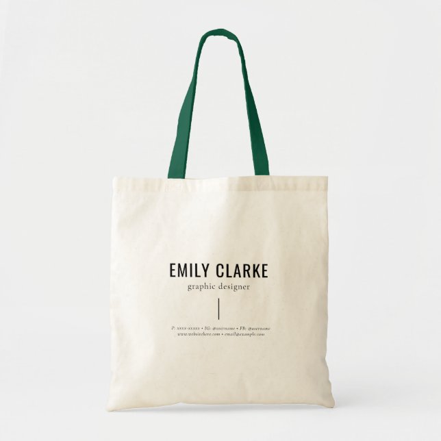 Tote Bag Conception de marque d'entreprise personnalisée mi (Devant)
