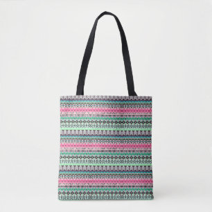 Tote Bag Conception de motifs aztèques colorés
