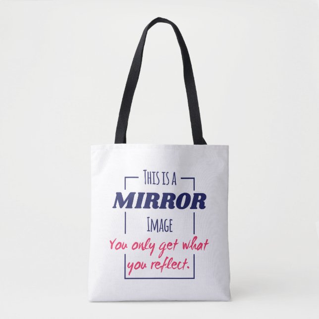 Tote Bag Conception de motivation Mentalité de réflexion da (Devant)