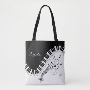 Tote Bag Conception de musique pour clavier de piano avec n