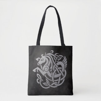 Tote Bag Conception de nœud de cheval mythique nordique