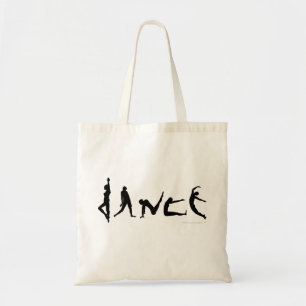 Tote Bag Conception de silhouette de danse de danse
