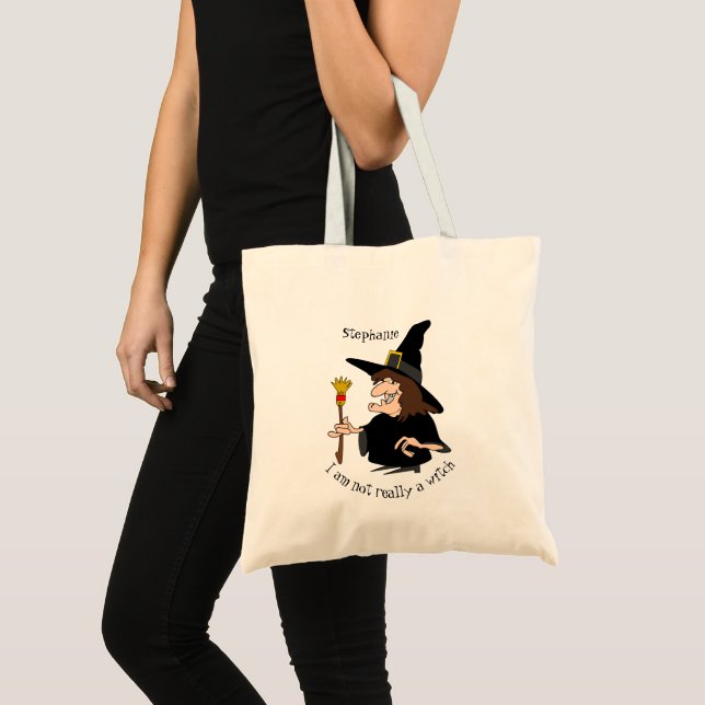 Tote Bag Conception De Sorcière Halloween Trick Or Treat (Devant (produit))