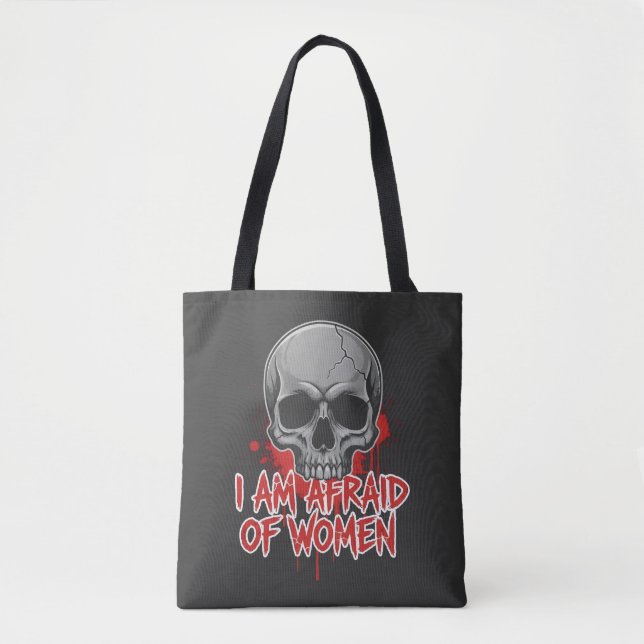 Tote Bag Conception de T-Shirt Peur des Femmes (Devant)