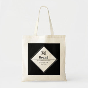 Tote Bag Conception de texte moderne éditable & Votre logo