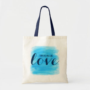 Tote Bag Conception de texte True Blue Love