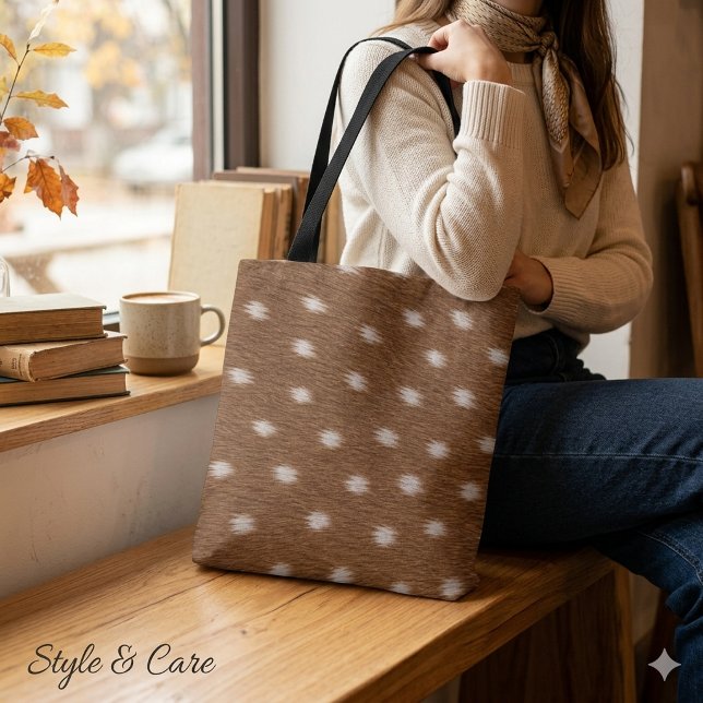 Tote Bag Conception de texture de peau de cerf moderne élég (Modern Deer Skin Texture Design Stylish Medium Tote Bag)