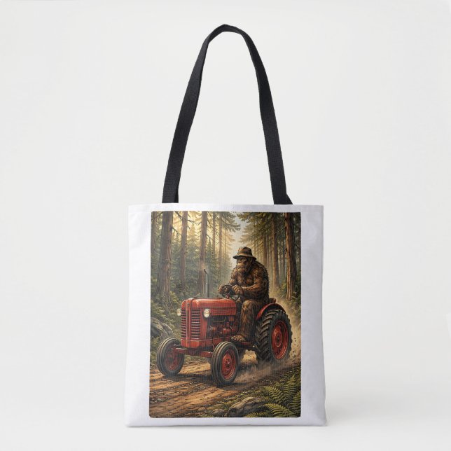Tote Bag Conception de tracteur Bigfoot pour l'exploitation (Devant)