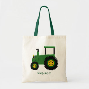 Tote Bag Conception de tracteur vert