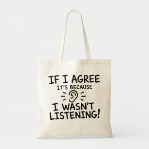 Tote Bag Conception de typographie de citation drôle