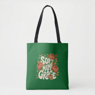 Tote Bag Conception de typographie florale rétro de la douc
