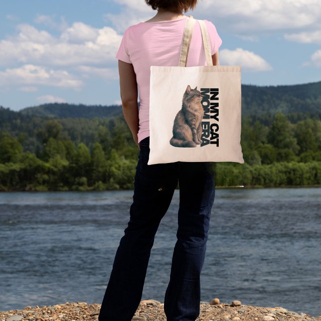 Tote Bag Conception de typographie pour maman de chat à l'a (Créateur téléchargé)