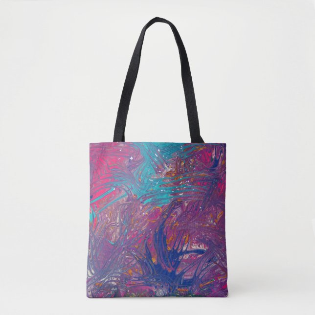 Tote Bag Conception de vortex des couleurs (Devant)
