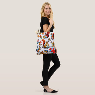 Tote Bag Conception d'écureuils et de putriks canadiens