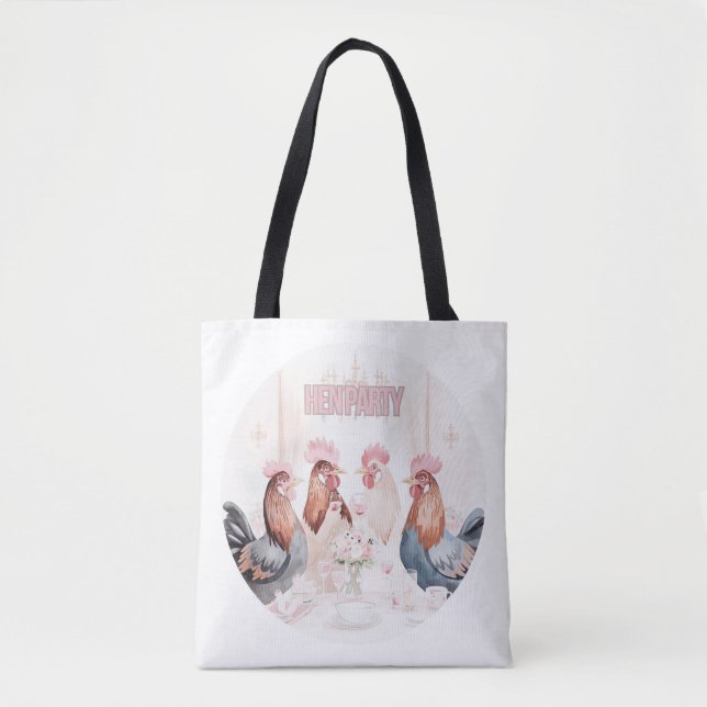 Tote Bag Conception d'enterrement de vie de jeune fille | P (Devant)