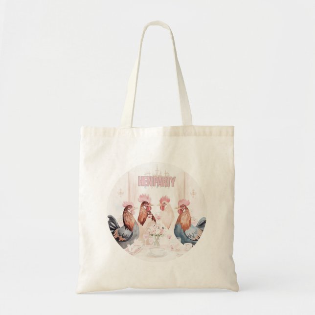Tote Bag Conception d'enterrement de vie de jeune fille | P (Devant)