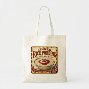 Tote Bag Conception d'étiquette de conserve de riz au lait 