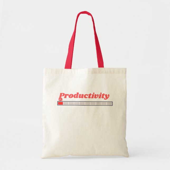 Tote Bag Conception d'humour de travail drôle de productivi (Devant)