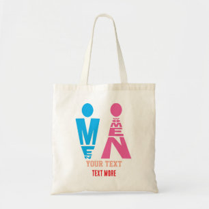 Tote Bag Conception d'icône de typographie pour hommes et f