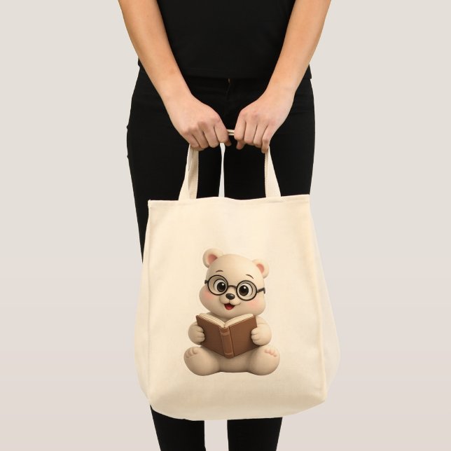 Tote Bag Conception d'ours en peluche adorable et mignonne (Devant (produit))