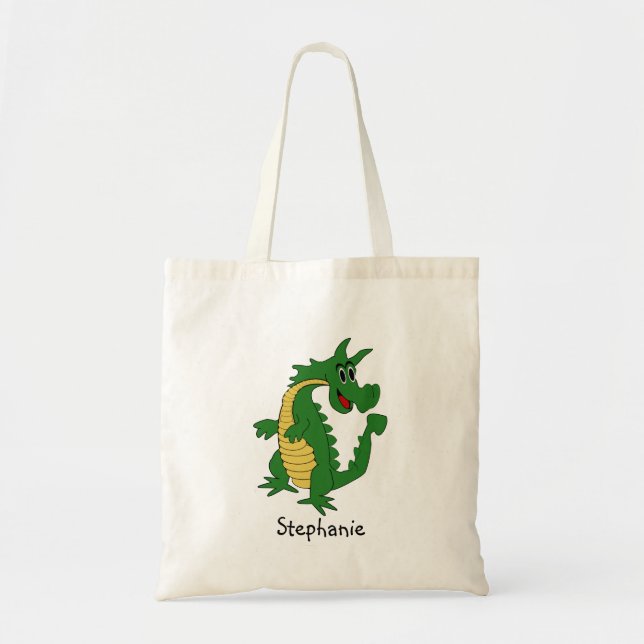Tote Bag Conception Dragon Vert (Devant)