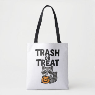 Tote Bag Conception drôle de Halloween de raton laveur de d