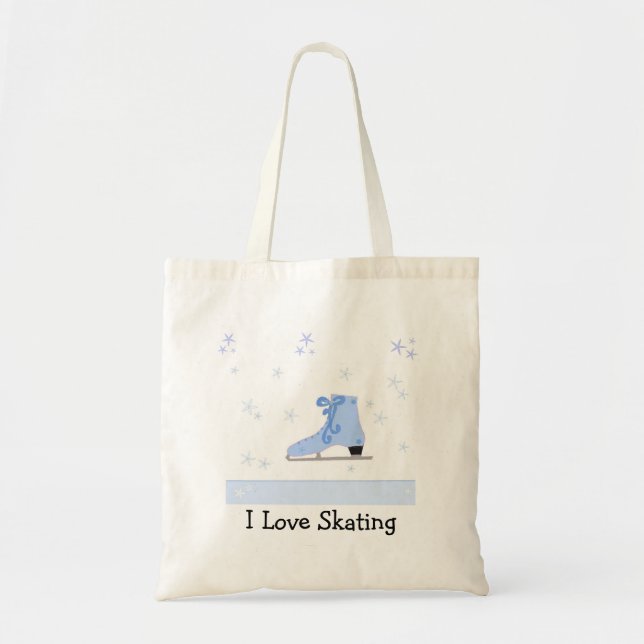 Tote Bag Conception du patinage sur glace (Devant)