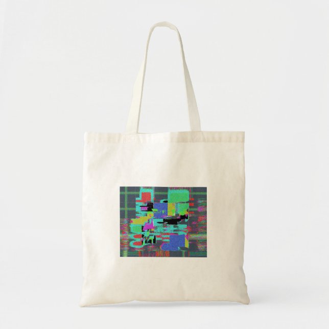 Tote Bag conception du réseau neon 90s 80s (Devant)