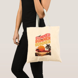 Tote Bag Conception du texte d'été