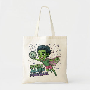 Tote Bag Conception d'un enfant joueur de football extrater