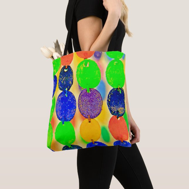 Tote Bag Conception dynamique de chaîne de perles (De près)