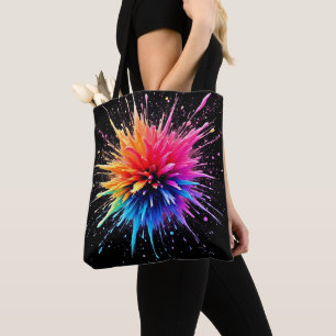Tote Bag Conception dynamique des explosions de couleurs
