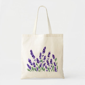 Tote Bag Conception Florale Botanique Violette