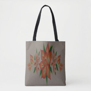 Tote Bag Conception florale d'oranges éclatantes